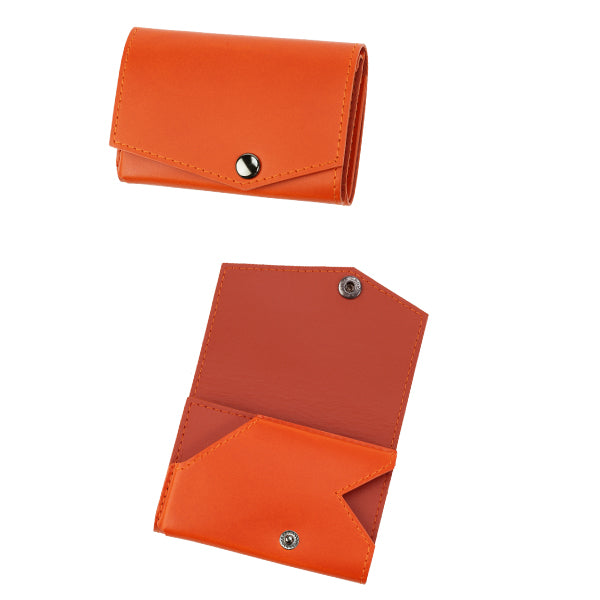 小さい財布 abrAsus ブッテーロ レザー エディション オレンジ