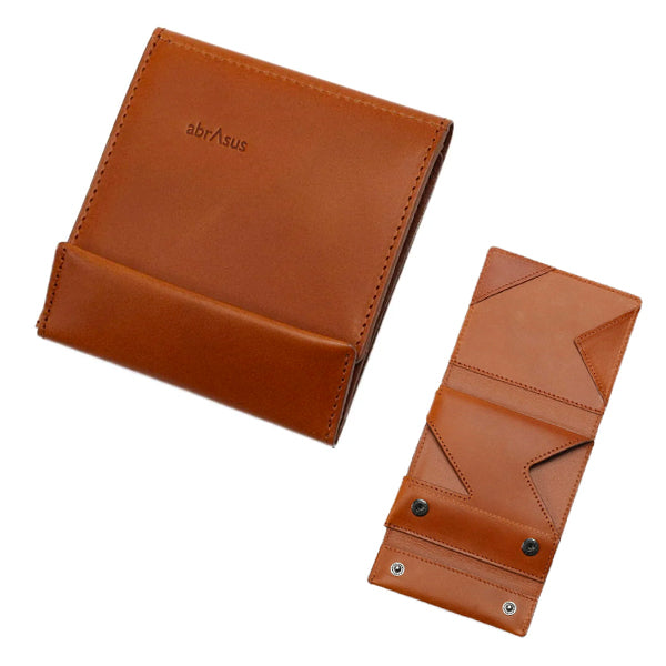 【美品】abrAsus 薄い財布 ブッテーロレザーエディション素材本革