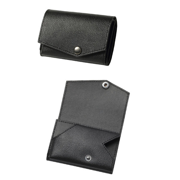 小さい財布 abrAsus メンズ ブラック