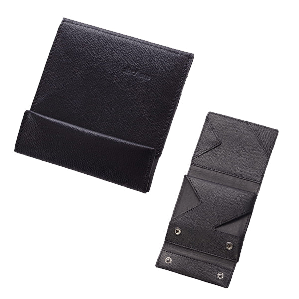 左利き用 薄い財布 abrAsus ブラック