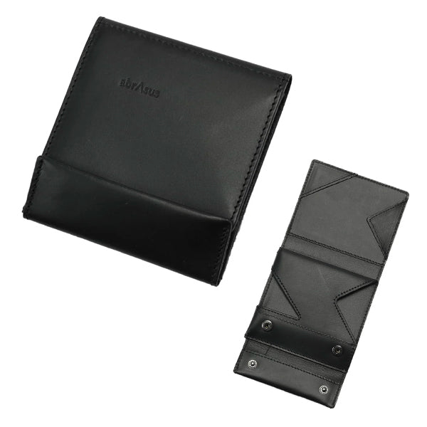 薄い財布 ブッテーロ レザー エディション abrAsus ブラック