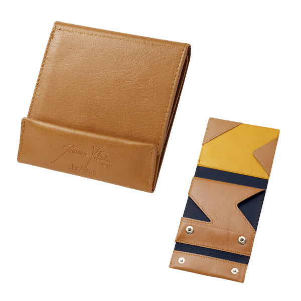 ［abrAsus］小さい財布 Giacomo Valentini（ベージュ） Amazon | [アブラサス] 小さい財布 メンズ レディース 財布 日本