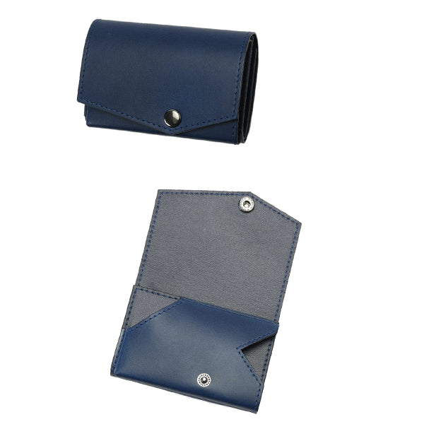 小さい財布 abrAsus ブッテーロ レザー エディション ブルー