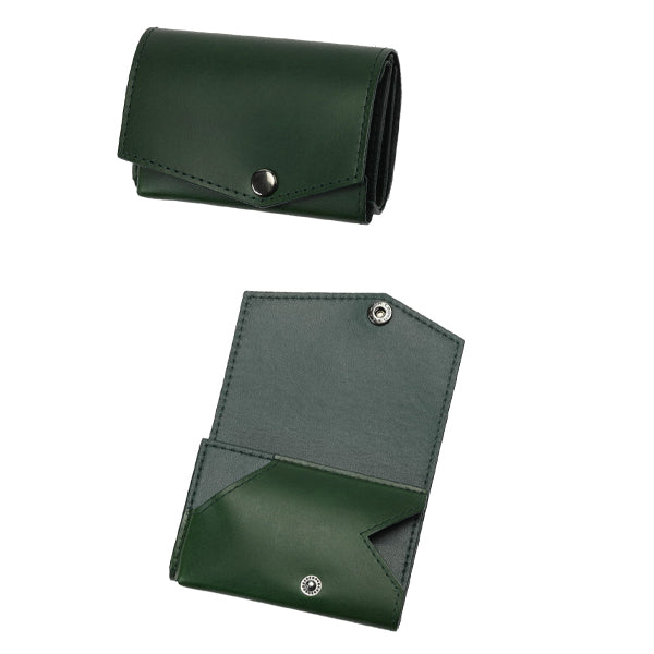小さい財布 abrAsus ブッテーロ レザー エディション グリーン